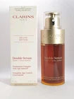 Clarins Double Serum Complete Age Defying Concentrate 1.6oz Hydric + Lipidic NEW